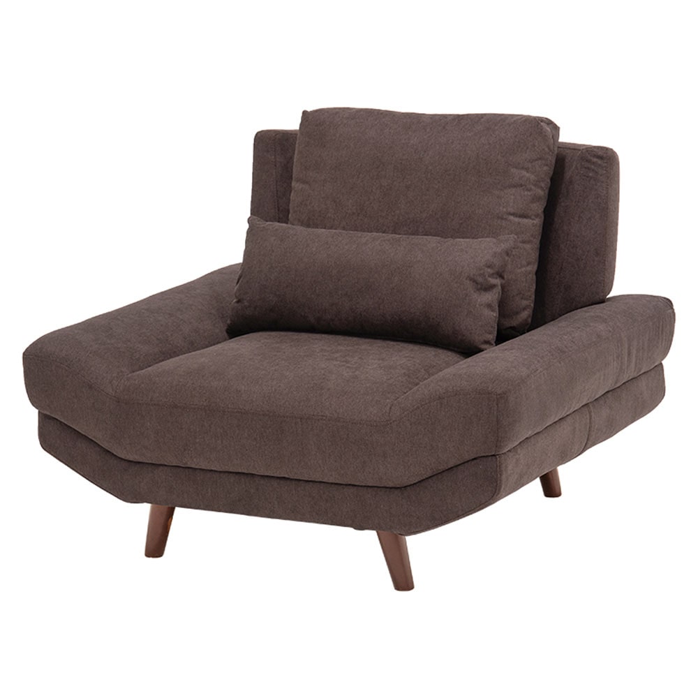 ソファ ブライト 1P ダークブラウン【時間指定不可】【代引不可】【同梱不可】