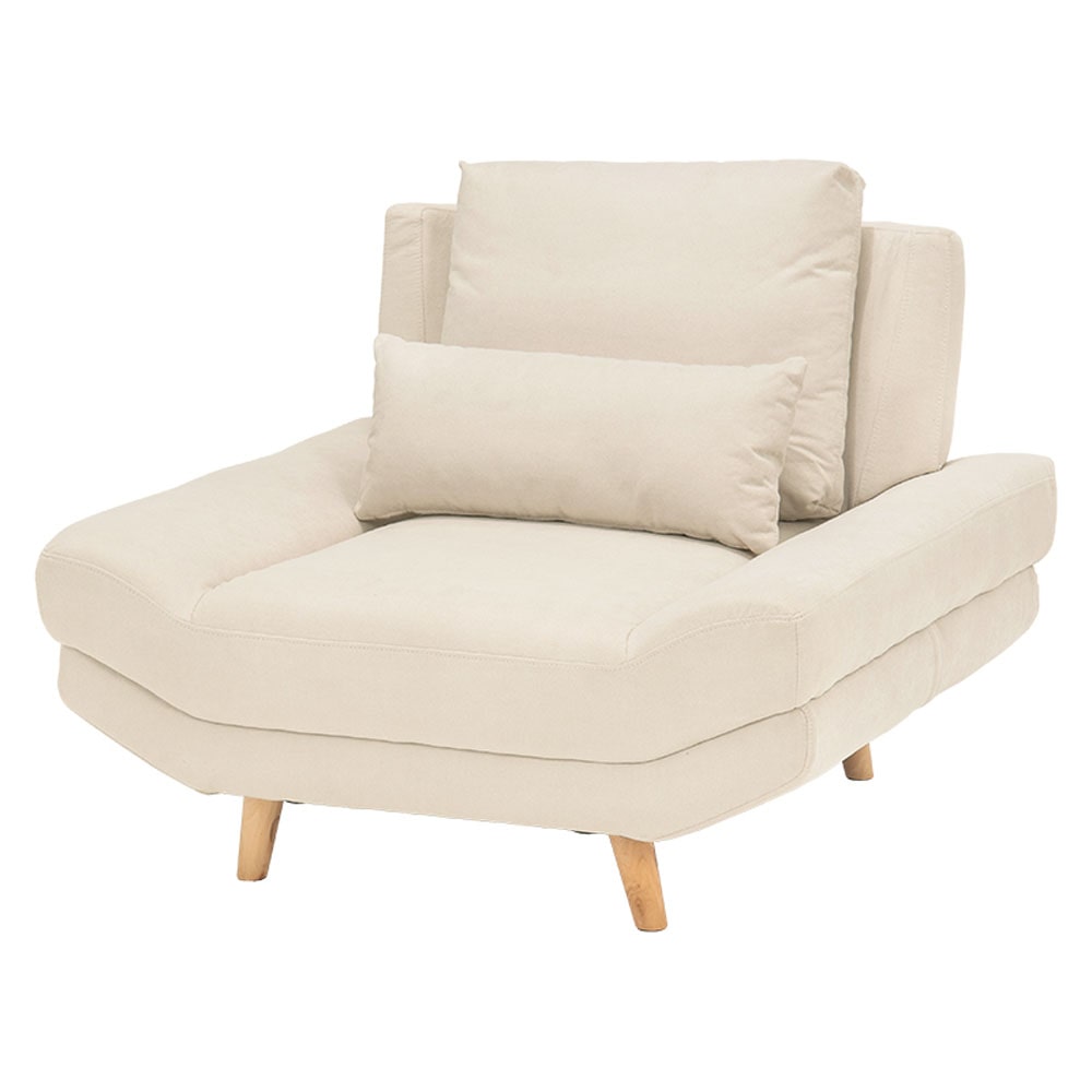 ソファ ブライト 1P アイボリー【時間指定不可】【代引不可】【同梱不可】