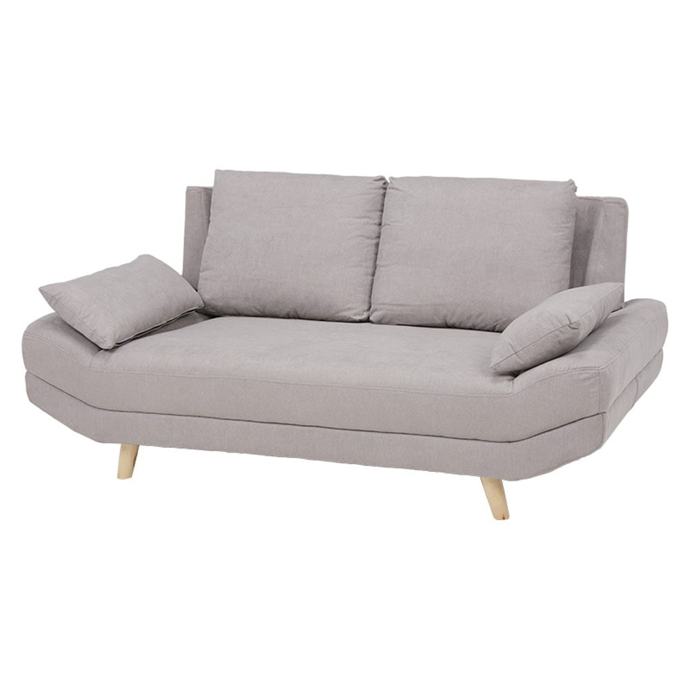 ソファ ブライト 2P グレー【時間指定不可】【代引不可】【同梱不可】