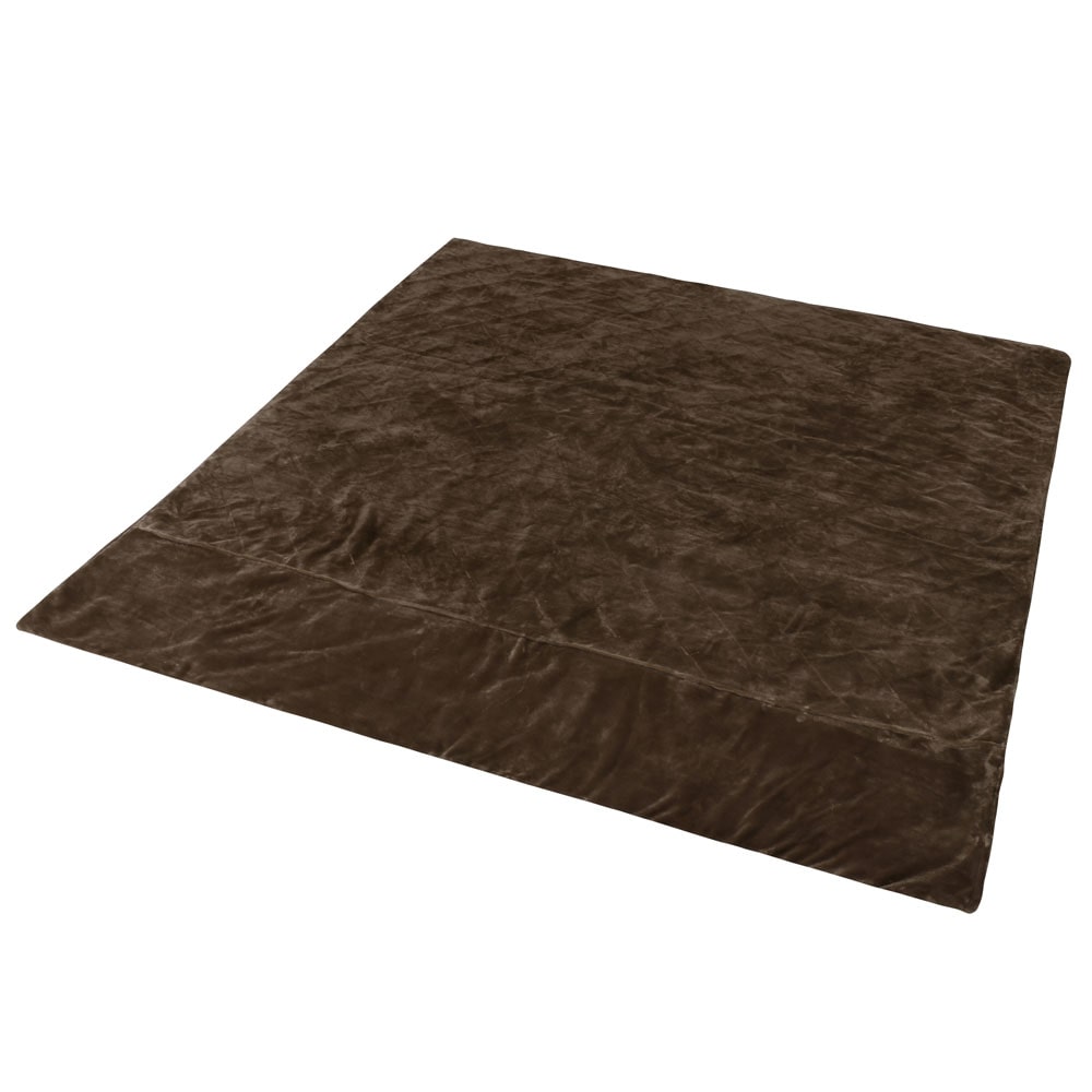 毛布 DL ２WAY ５層構造 吸湿発熱 ブラウン