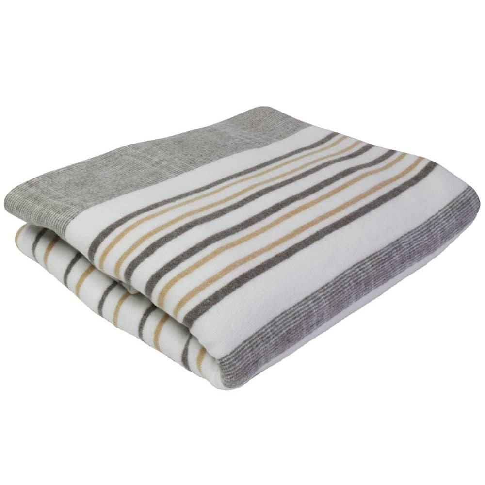 TEKNOS 敷き毛布 グレー系 EM-510M