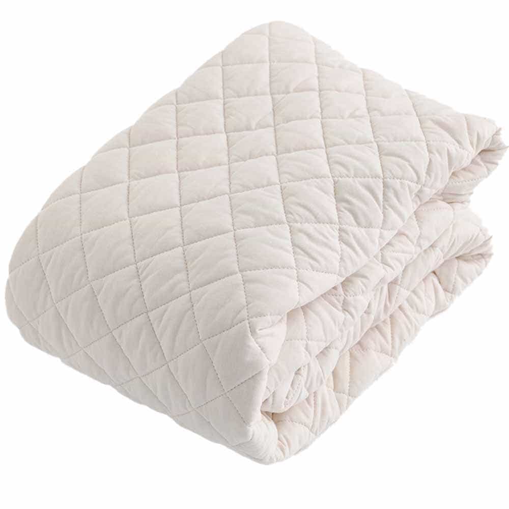 ボックス敷パッド オーガニックコットン シングル 綿100% 洗える S