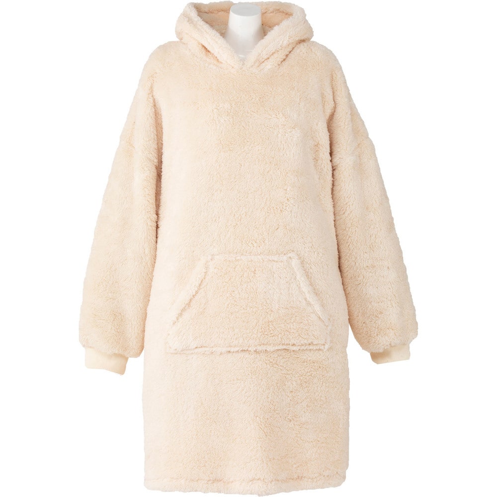 Blanko プルオーバー 100cm丈 マイクロミンクファー 洗濯可 アイボリー