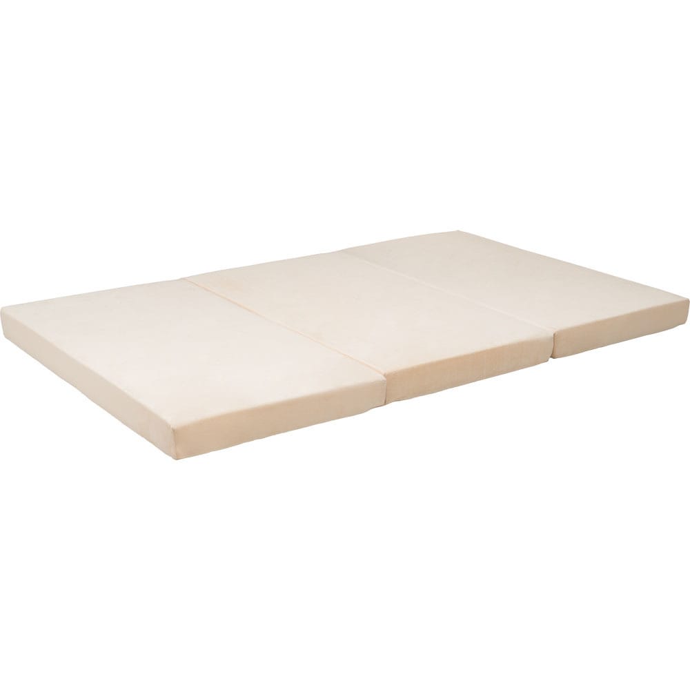 高反発三つ折りマットレス 10cm(ノーマル) セミダブル アイボリー