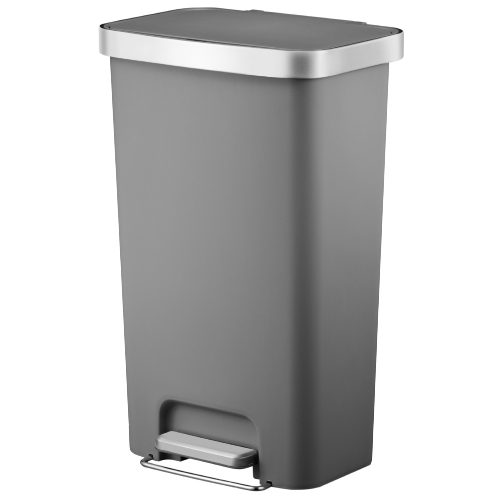 EKOJAPAN ハナプラスチックステップビン 45L EK6266-45L-GR グレー