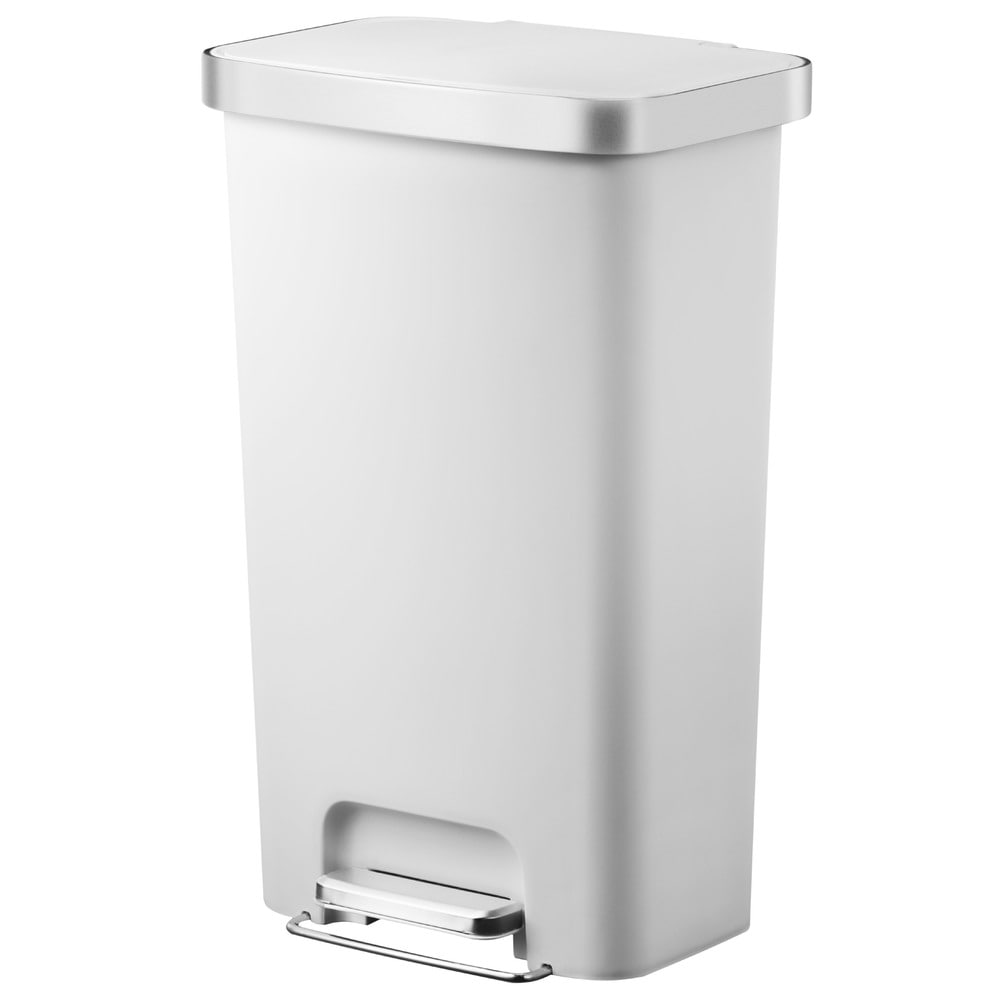 EKOJAPAN ハナプラスチックステップビン 45L EK6266-45L-WH ホワイト