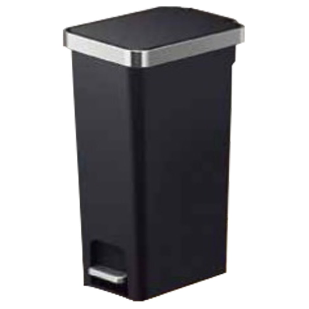 EKOJAPAN ハナスリムプラスチックステップビン 40L EK6268-40L-BL ブラック