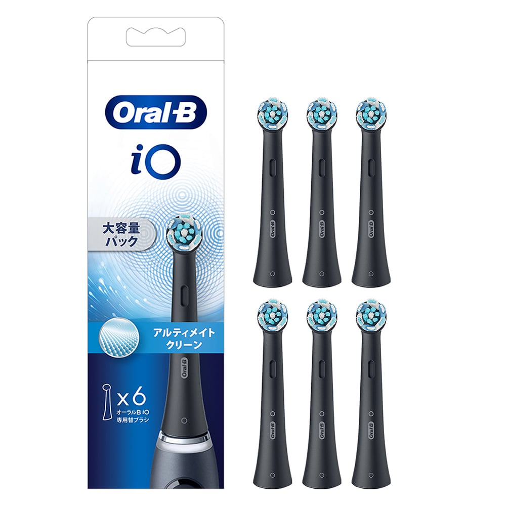 BRAUN オーラルB 替えブラシ アルティメイトクリーン (6本入) ブラック iORBCB-6EL