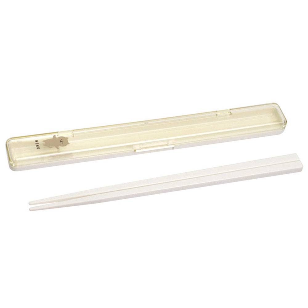 サブヒロモリ ムームー 抗菌箸＆ケース20 399305 ホワイト／みるくねこ