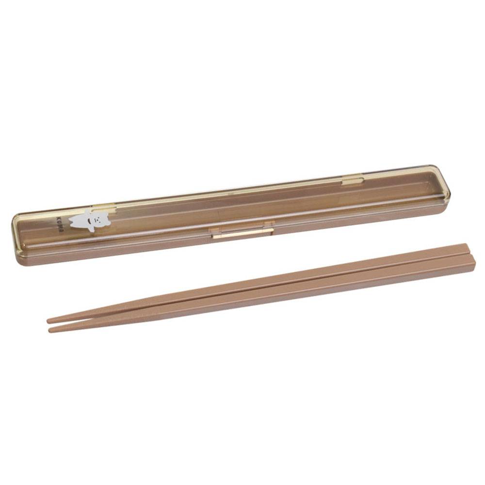 サブヒロモリ ムームー 抗菌箸＆ケース20 399329 ブラウン／ちょこくま