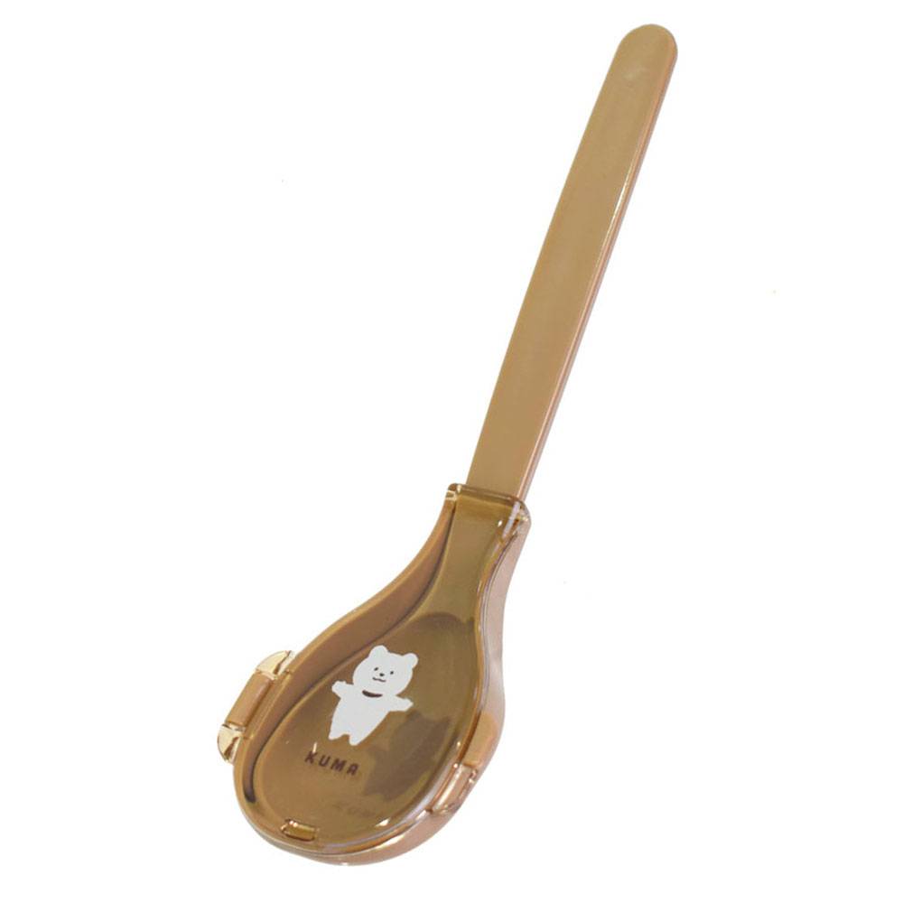 サブヒロモリ ムームー NEW抗菌スプーン＆ハーフケース 387524 ブラウン