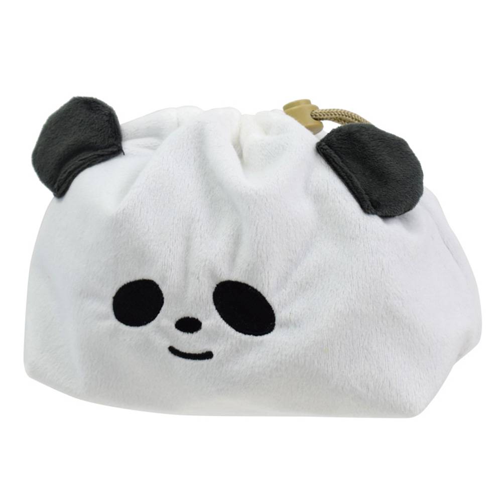 サブヒロモリ ムームー フェイス巾着 390531 ホワイト／だいふくぱんだ