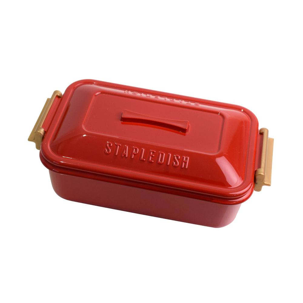 サブヒロモリ ステイプル 抗菌タイトランチ1段 377020 レッド