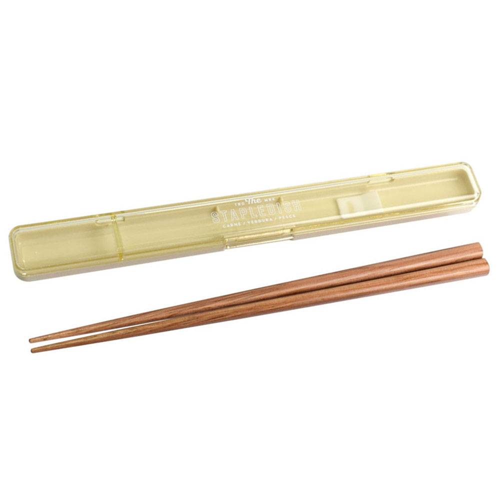 サブヒロモリ ステイプル 抗菌スリム箸&ケース 20 377204 ベージュ