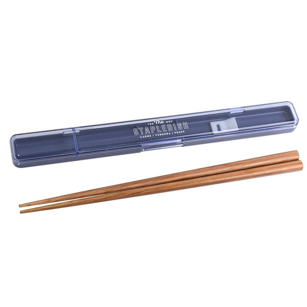 サブヒロモリ ステイプル 抗菌スリム箸＆ケース 20 377242 ブルー