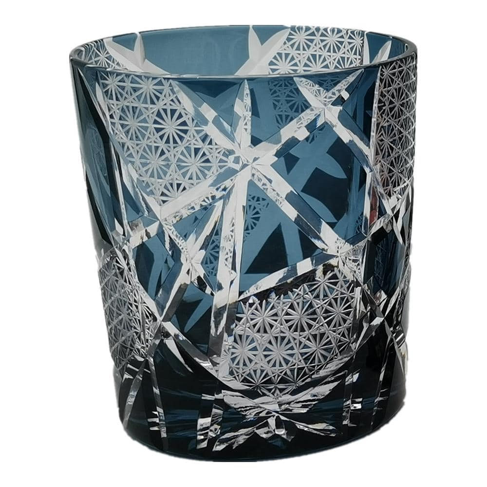 中茂国際 切子オールド GC005DB 濃紺