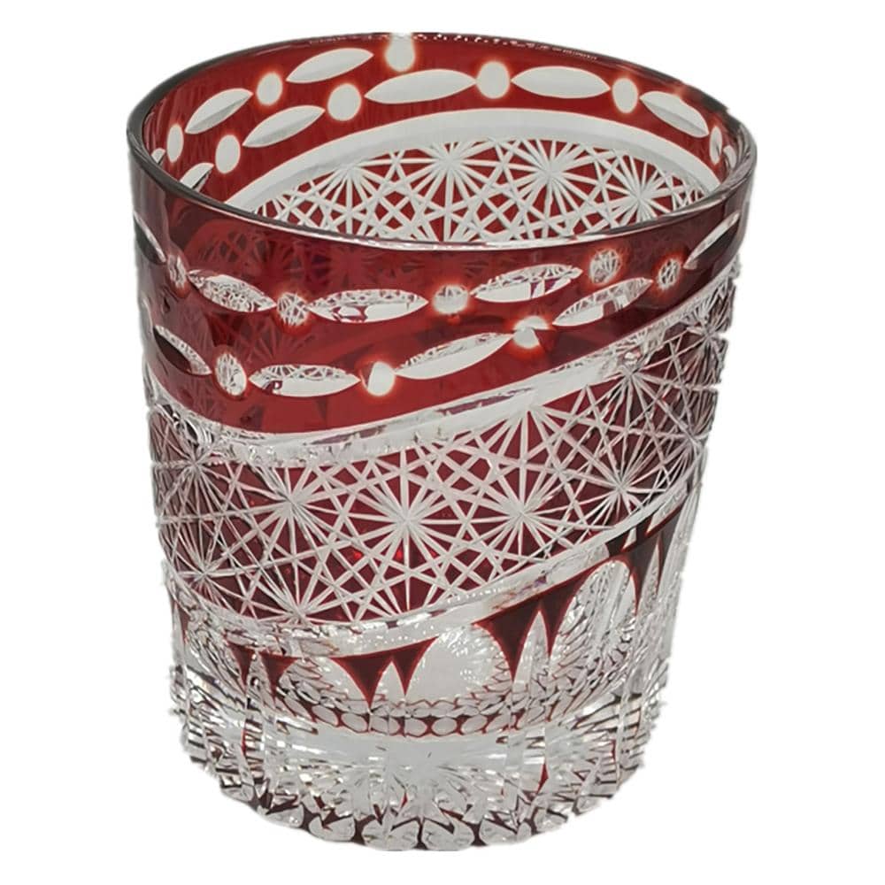 中茂国際 切子オールド GC020R 赤