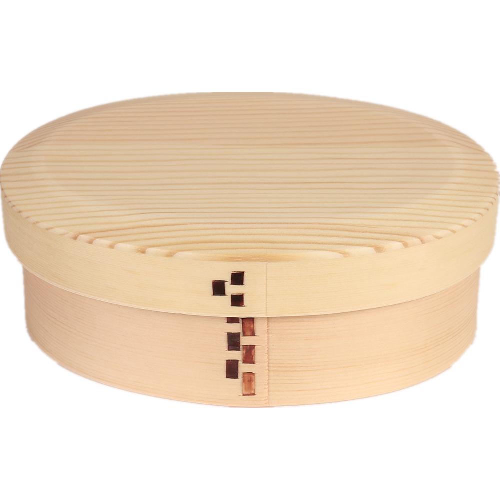 中茂国際 一段亀甲小判弁当箱 ナチュラル BDH035T