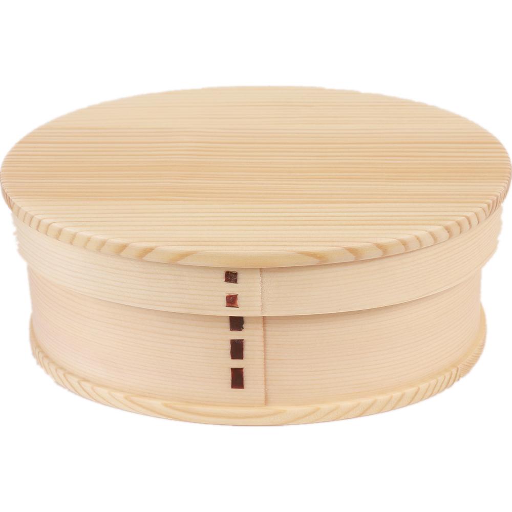 中茂国際 一段小判弁当箱中 ナチュラル BDH038T