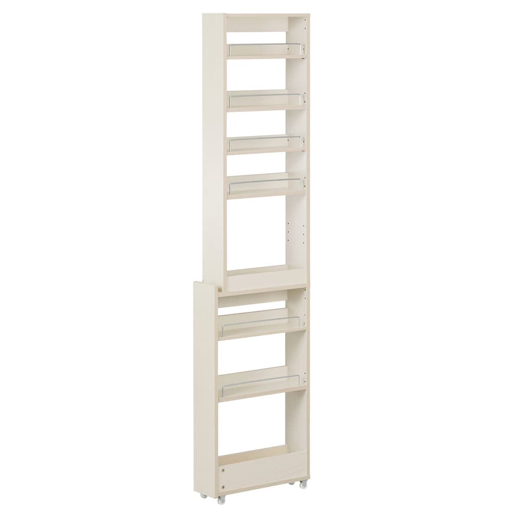 キッチン隙間収納ラック KSR-H140 ホワイト