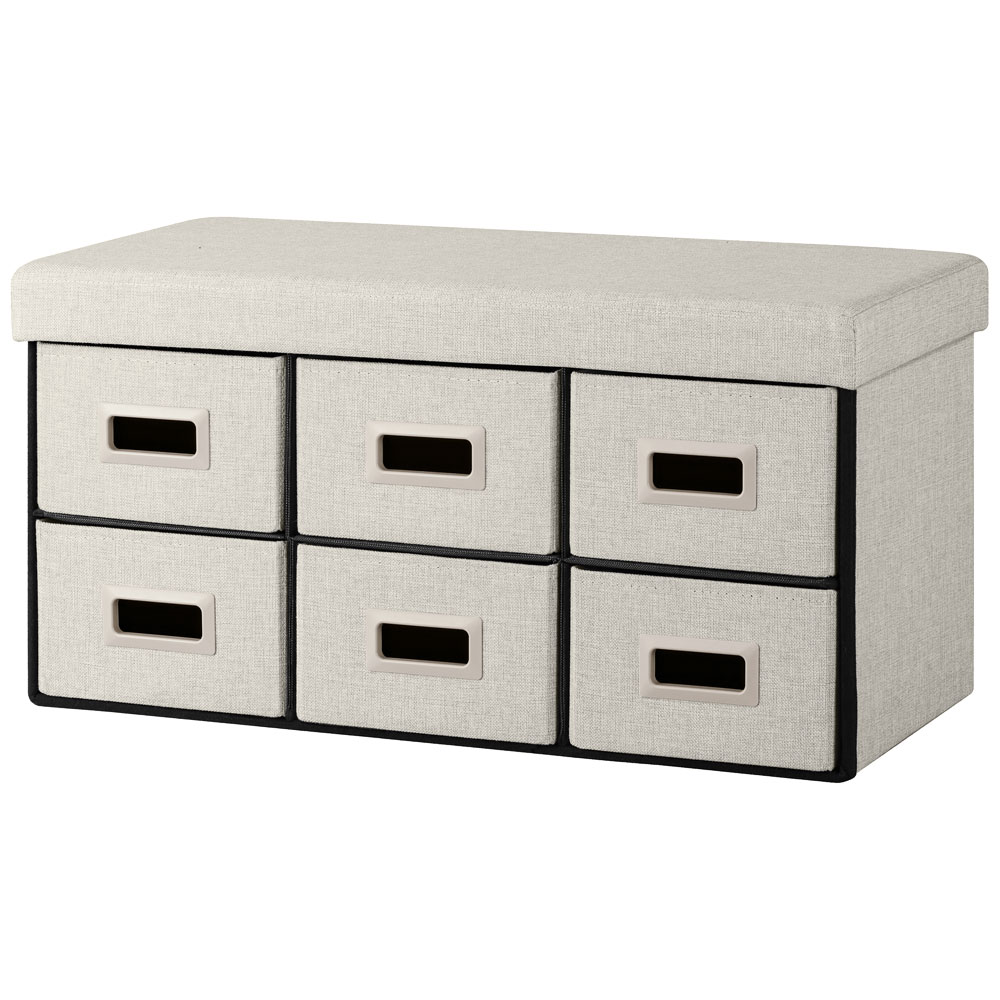 3WAY 引き出し収納ボックス 引き出し6つタイプ SST6H-76 グレー