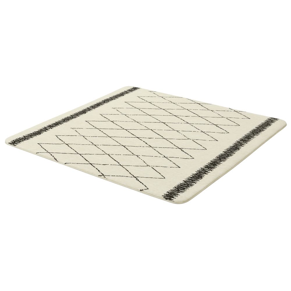 ふっくらウレタンラグ ORG-25C1818-BGB ベニワレン風ベージュ