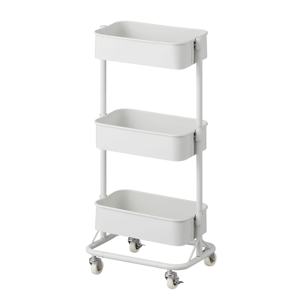 キッチンワゴンスリム KWG-HAS ホワイト