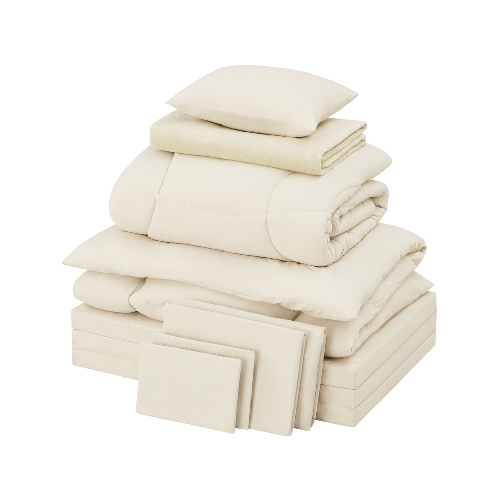 こだわりマットレス付き布団１０点セット KFS-KM10S グレージュ