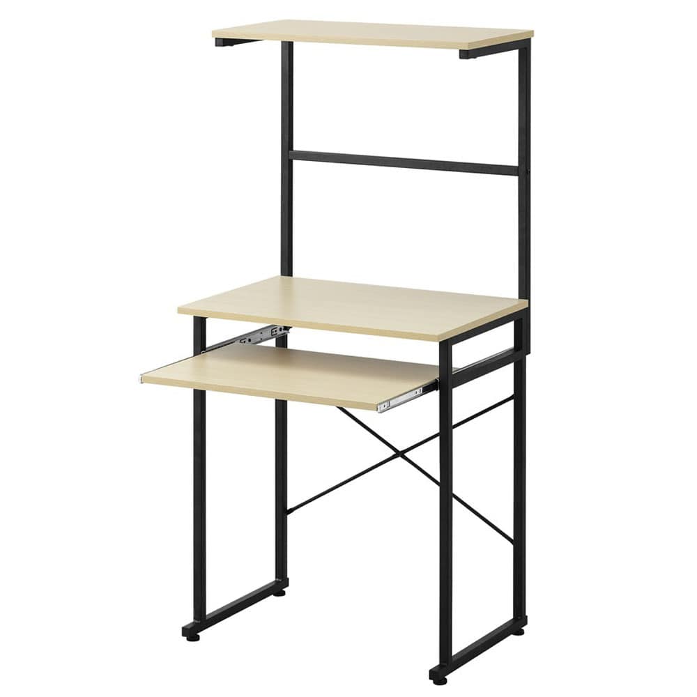 デスク パソコンデスク 机 幅60 コンパクト 省スペース 勉強机 大人 子供 シンプル pcデスク おしゃれ ワークデスク 収納 上棚付 スライド棚付 学習机 スリムデスク リビングデスク アイリスオーヤマ タワー型 TDK-6042R *