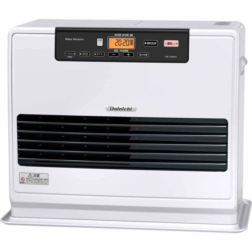 ダイニチ 石油FH・NDXタイプ 木造19畳コンクリ25畳・タンク9L ムーンホワイト FW-72NDX1-W
