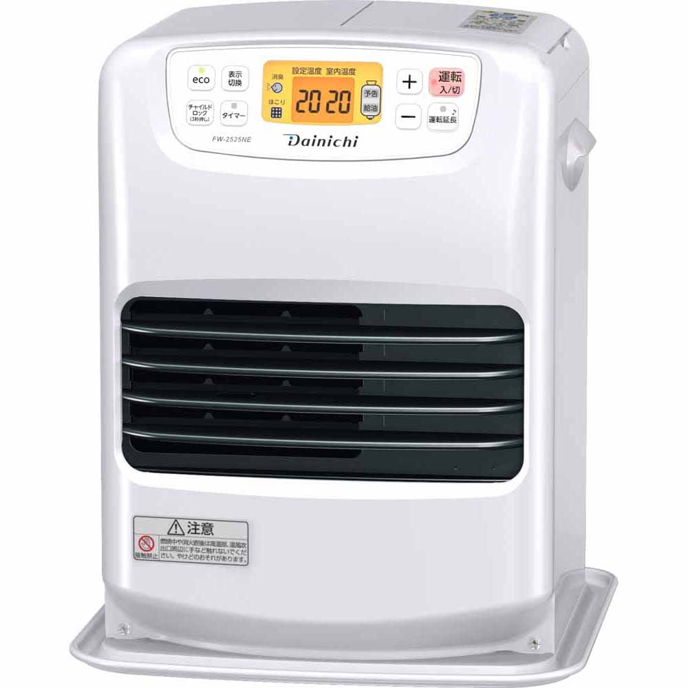 ダイニチ 石油FH・NEタイプ 木造7畳コンクリ9畳・タンク3.5L FW-2525NE-W ムーンホワイト