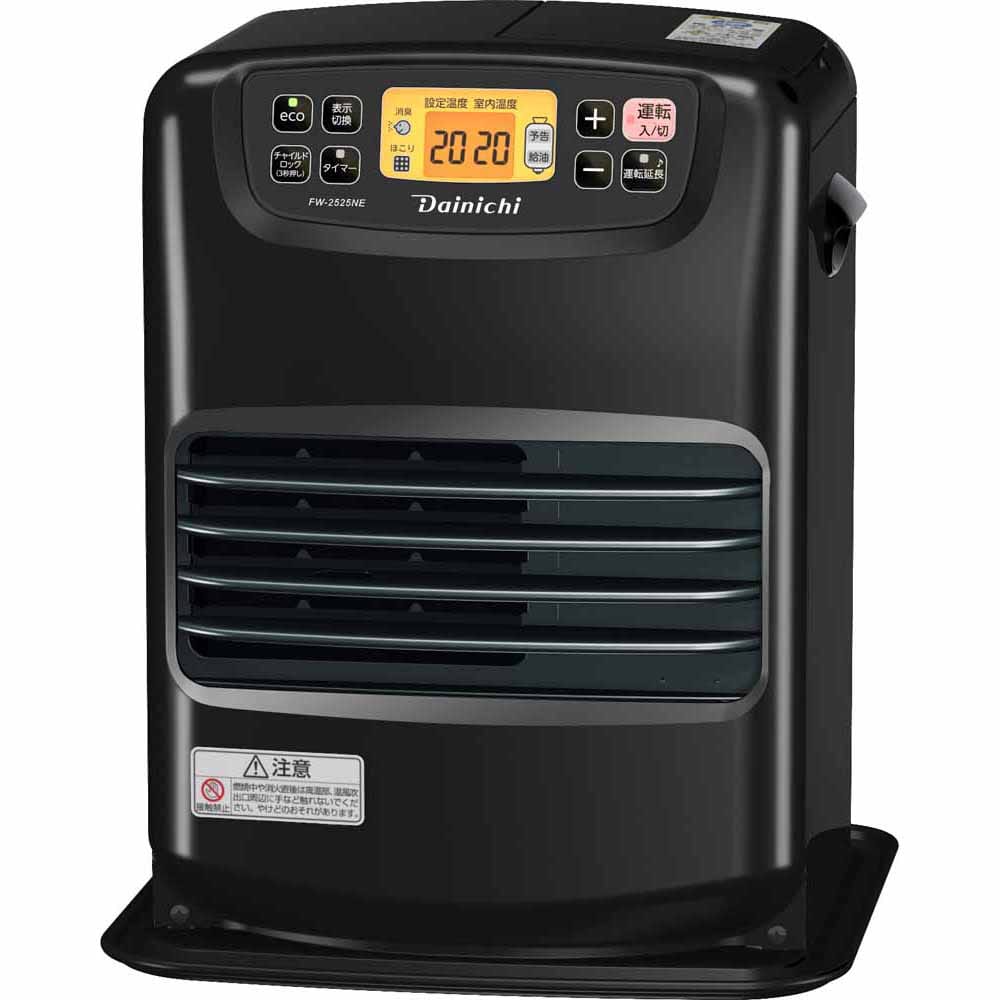 ダイニチ 石油FH・NEタイプ 木造7畳コンクリ9畳・タンク3.5L FW-2525NE-K チャコールブラック