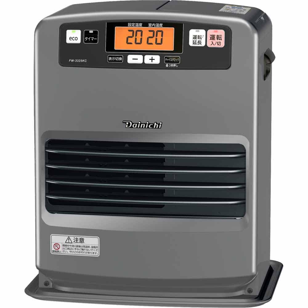 ダイニチ 石油FH・KCタイプ 木造9畳コンクリ12畳・タンク5L マットグレー FW-3325KC-H