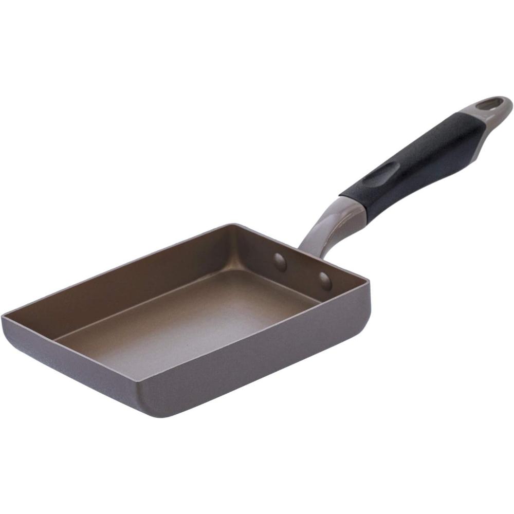 LIV PLUS IH 卵焼き ダイヤモンドコート 13×18cm アイスフラワーブラウン ND-8298