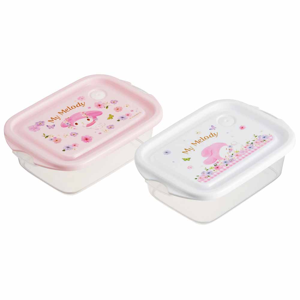 保存容器 2個セット 500ml パステル水彩花柄 FCN2W マイメロディ