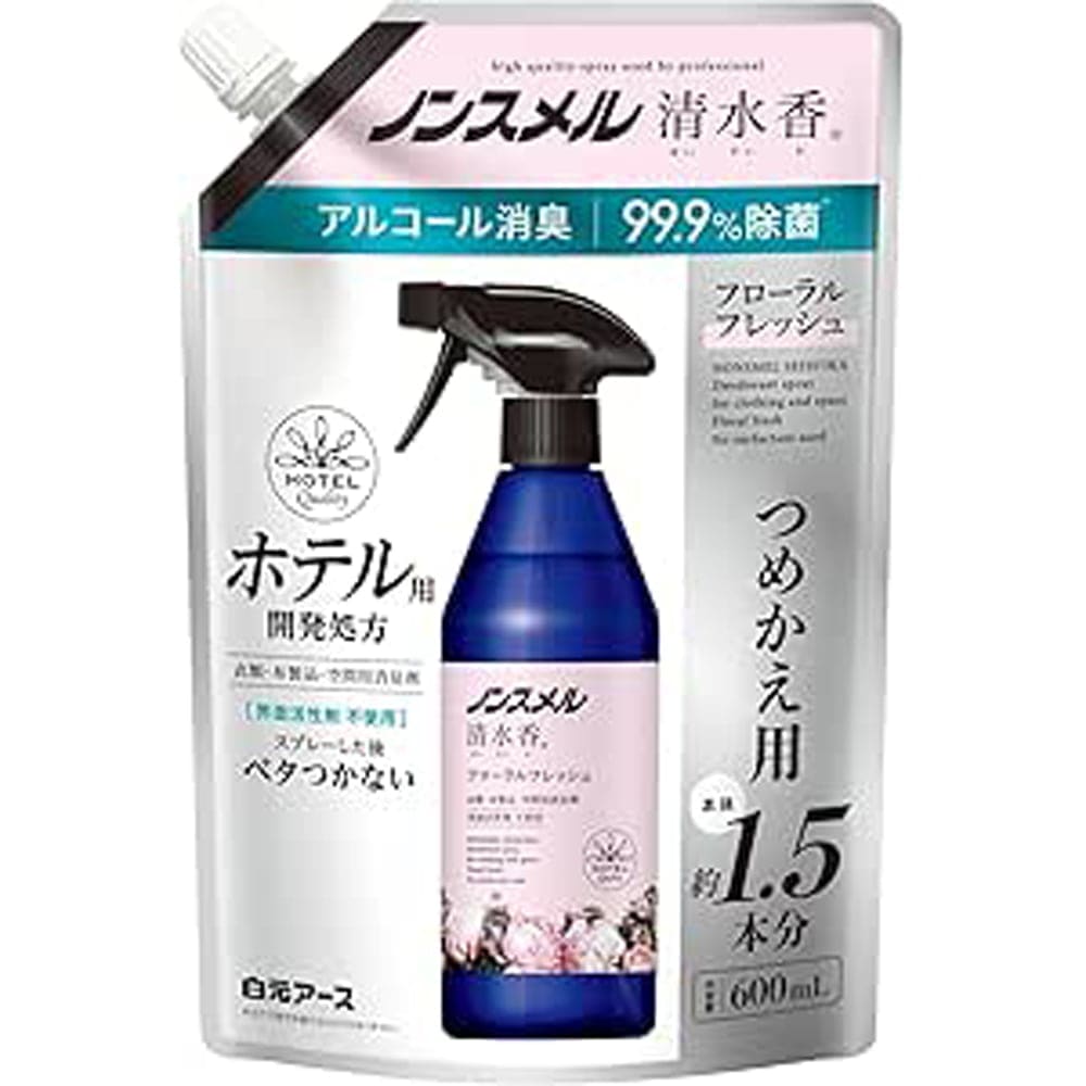 ノンスメル ノンスメル清水香 詰替えパウチ 600ml フローラルフレッシュ