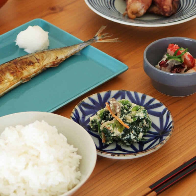 【波佐見焼】BARBAR いろは 小皿11.5cm 麻の葉文