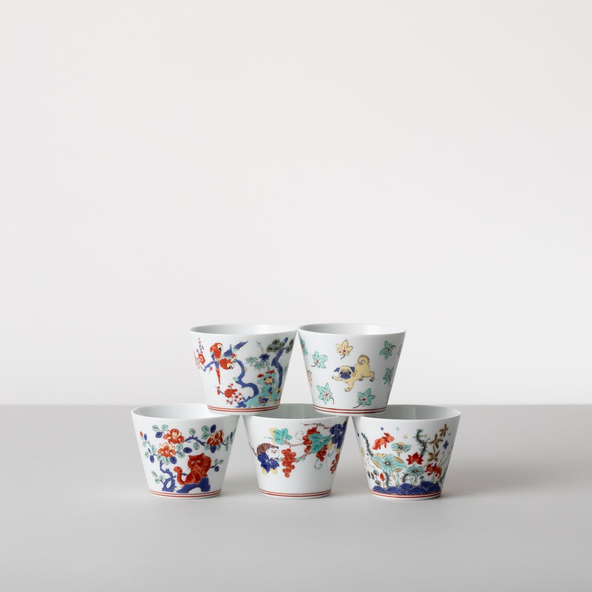 【波佐見焼】 BARBAR 蕎麦猪口大事典 色絵 そばちょこ ウーパールーパー