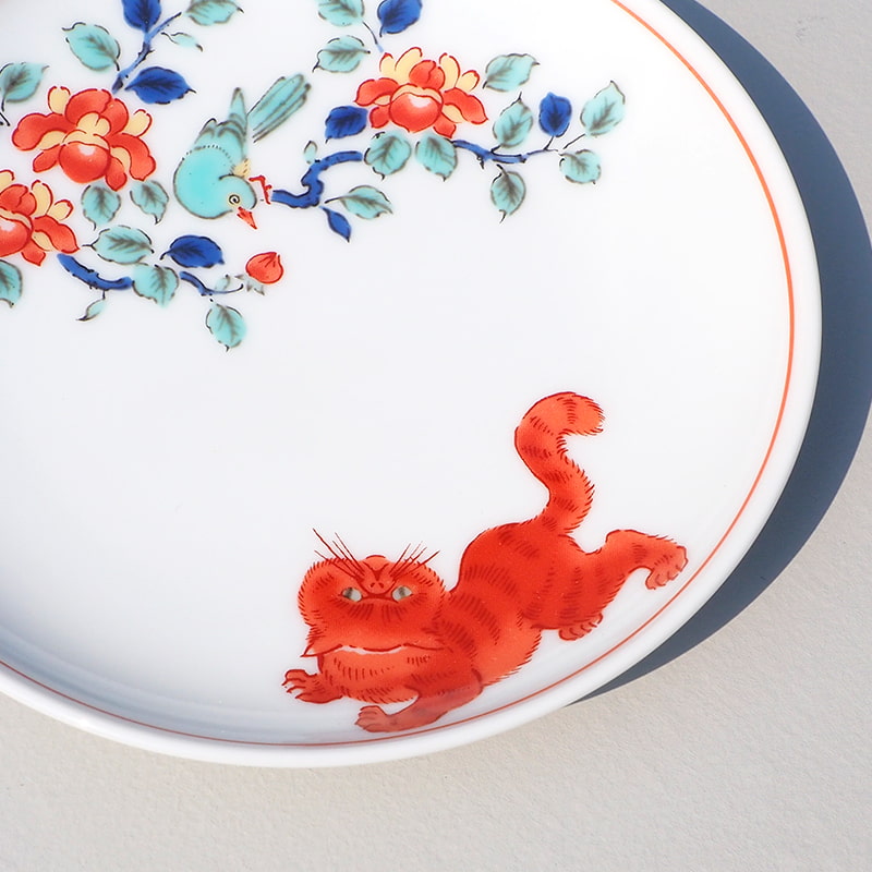 【波佐見焼】 BARBAR 色絵 小皿 エキゾチックショートヘア