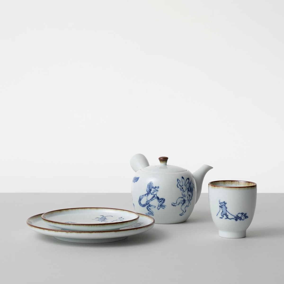 【波佐見焼】 BARBAR 鳥獣戯画 5寸皿 14.5cm