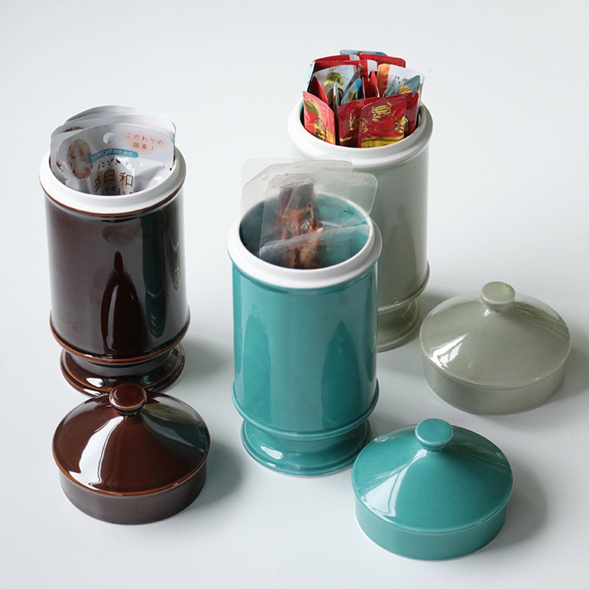 【波佐見焼】 HASAMI SEASON 01 スナックキャニスター ブラウン