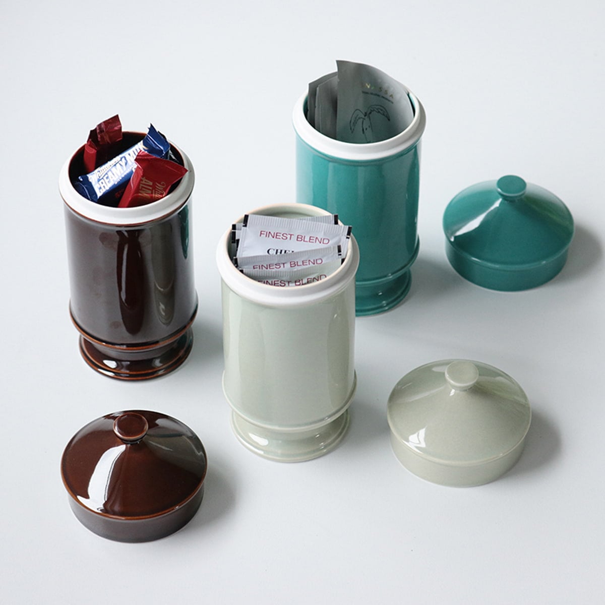 【波佐見焼】 HASAMI SEASON 01 スナックキャニスター ブラウン