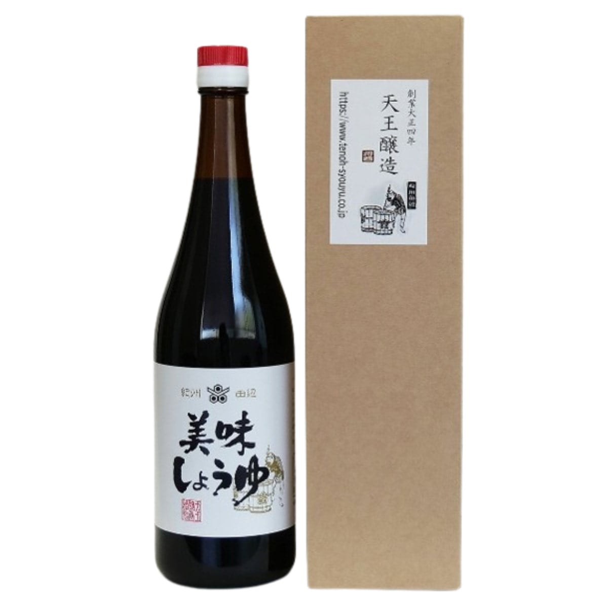 天王醸造 美味しょうゆ 720ml(箱入り)