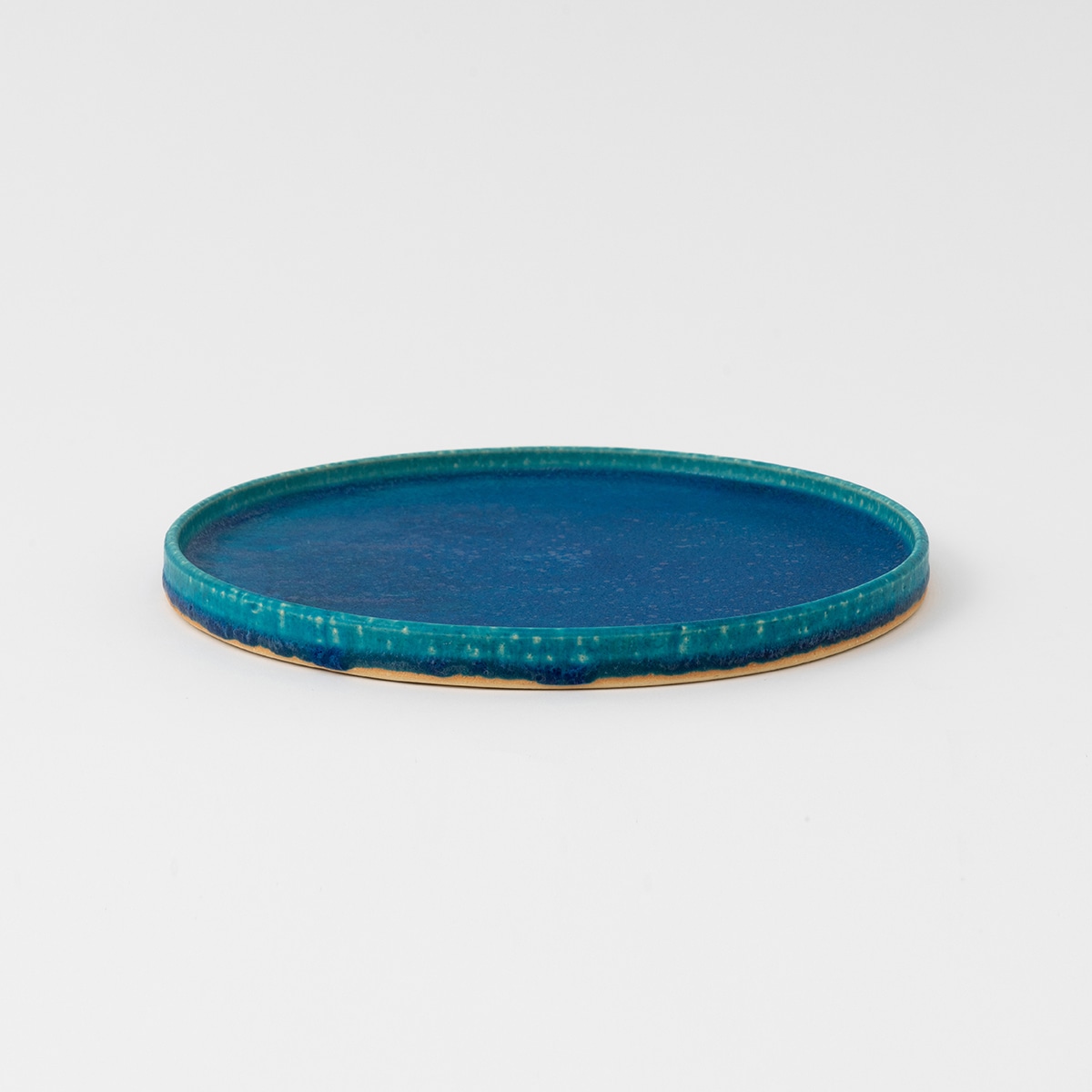 【信楽焼】THE HARVEST  BLUE VELVET 切立皿  24cm