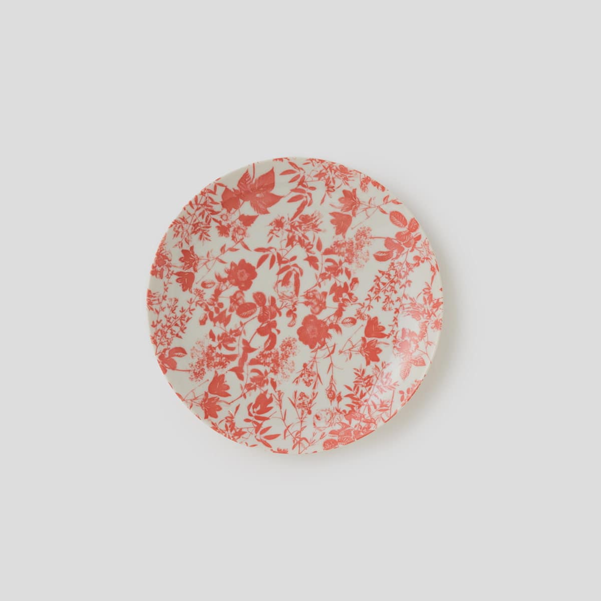 【美濃焼】THE HARVEST ボタニカル 大皿 24cm コーラルローズ