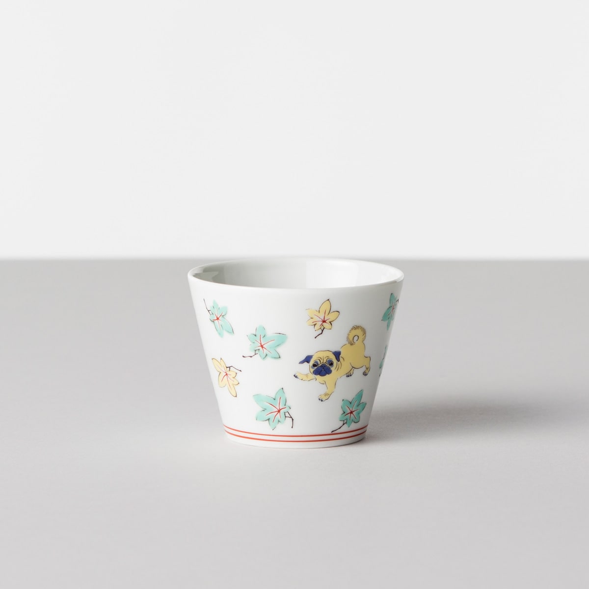 【波佐見焼】 BARBAR 蕎麦猪口大事典 色絵 そばちょこ パグ