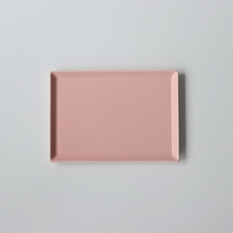 【波佐見焼】 HASAMI Season01 スクエアプレート ピーチ