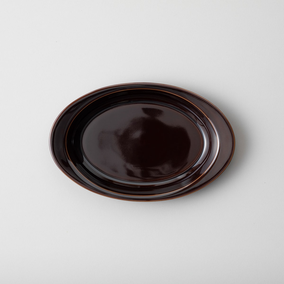 【波佐見焼】 HASAMI Season01 オーバルプレート ブラウン
