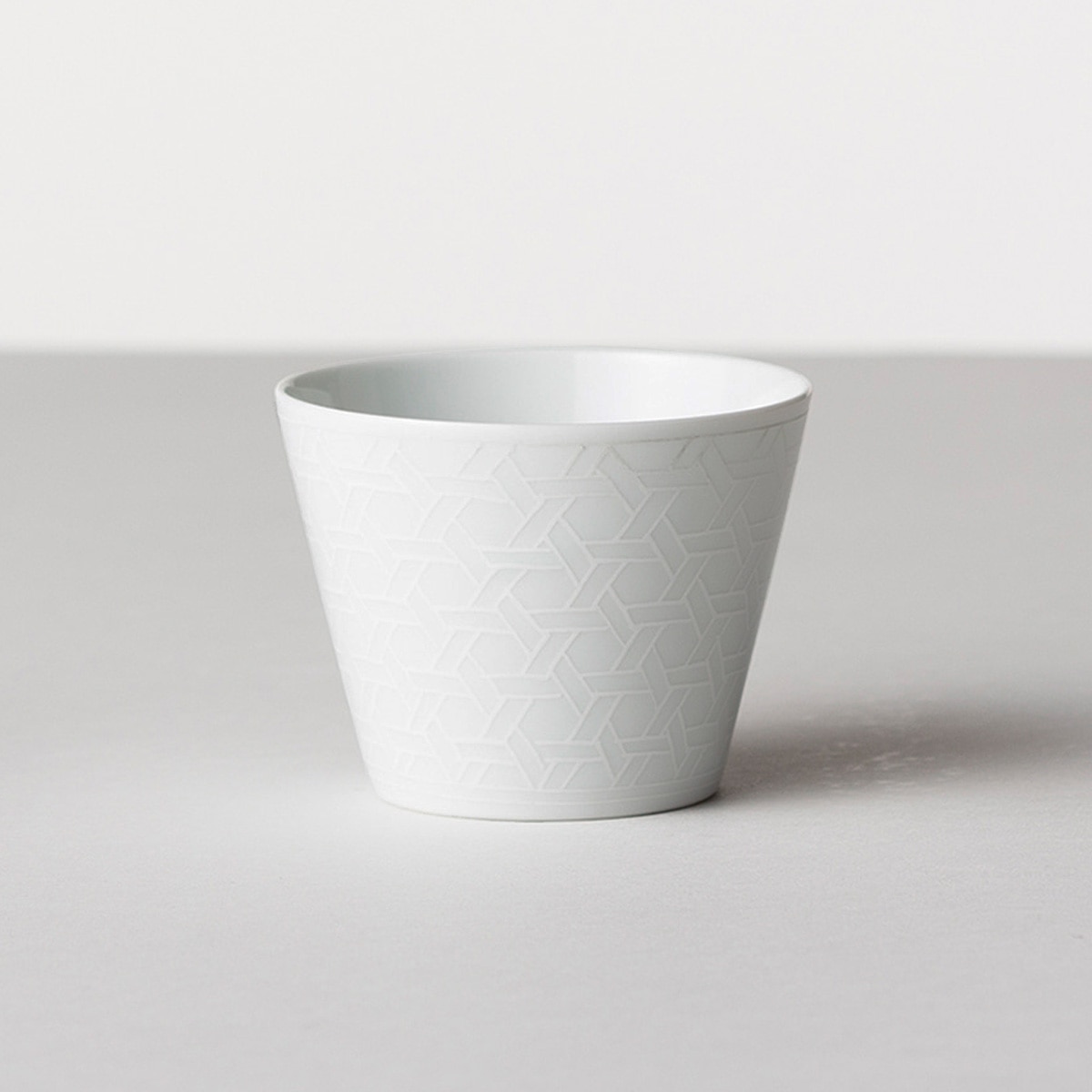 【波佐見焼】 BARBAR 蕎麦猪口大事典 和文/白 そばちょこ 籠目文