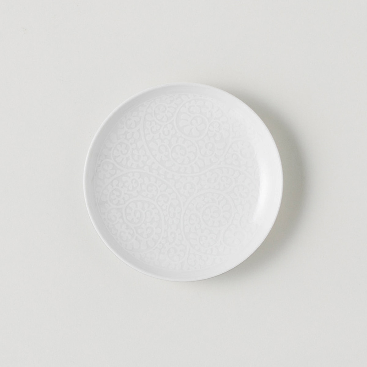 【波佐見焼】 BARBAR 蕎麦猪口大事典 和文/白 小皿 蛸唐草文